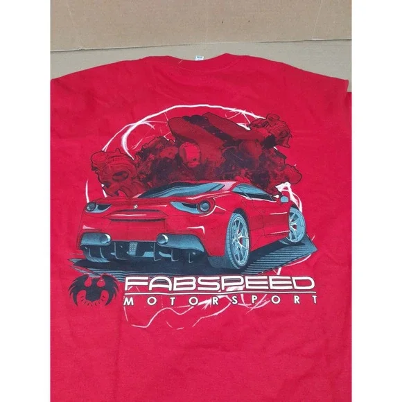 Fabspeed Motorsport T-Shirt - Employee Graphic Tee RARE Sz L FERRARI - Picture 4 of 12